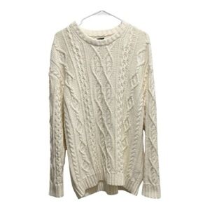GAP Off-White Cable Knit Sweater Men’s Medium